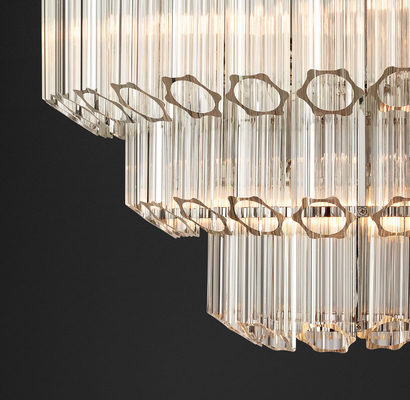 Quarto Retro Simples Decoração de Hotel Creative Glass Pendant Light American Crystal Chandelier