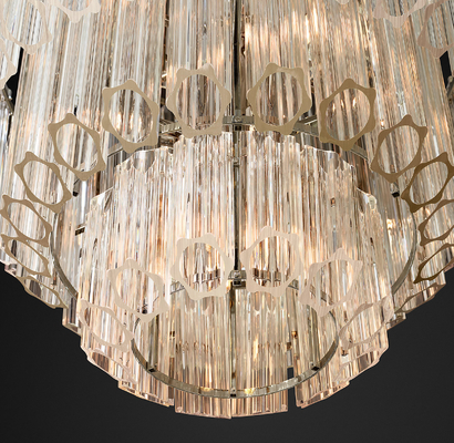 Quarto Retro Simples Decoração de Hotel Creative Glass Pendant Light American Crystal Chandelier