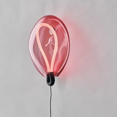 Nordic Moderno Minimalista Cor de Vidro Gradiente Balão Lâmpada de Parede Corredor Quarto Hotel Atmosfera