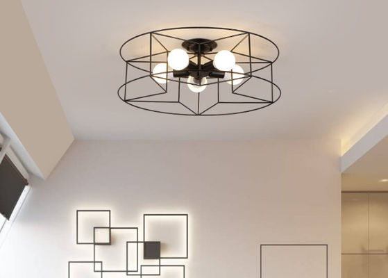 Candelabro moderno interno do teto da luz do pendente do ferro que leve a luz da decoração da casa da lâmpada