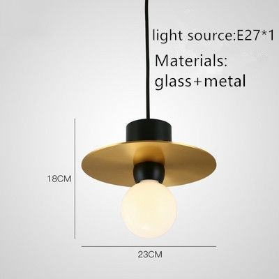 o suporte mordern da lâmpada da luz do pendente do cobre minimalista do candelabro é E27