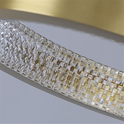 Diodo emissor de luz Aluminum+Acrylic que pendura a luz simples moderna do pendente da areia dourada