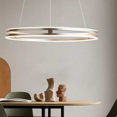 Dobro nórdico de suspensão de iluminação interno decorativo Ring Aluminum Luxury Chandeliers da luz &amp; luzes do pendente modernas