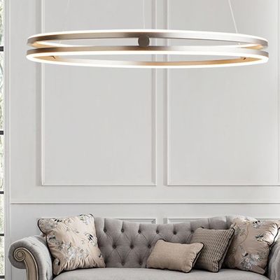 Dobro nórdico de suspensão de iluminação interno decorativo Ring Aluminum Luxury Chandeliers da luz &amp; luzes do pendente modernas
