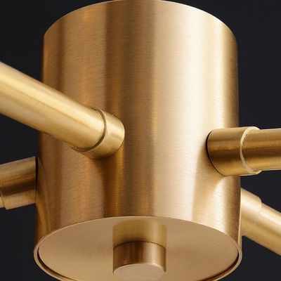 Fonte G4 luminosa moderna do candelabro de cobre puro cônico do pendente