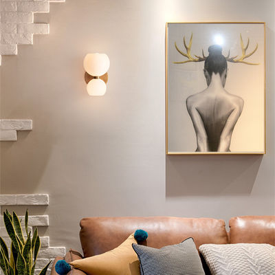 E14 vidro nórdico Art Bedroom Modern Wall Light 140*280mm