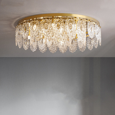 Estilo nórdico de suspensão luxuoso de Crystal Led Ceiling Light Contemporary