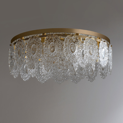 Estilo nórdico de suspensão luxuoso de Crystal Led Ceiling Light Contemporary