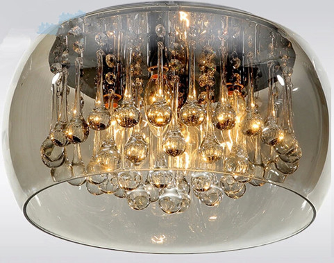 Sala de visitas interna Crystal Pendant Light Luxury Bright moderno