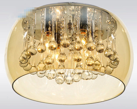 Sala de visitas interna Crystal Pendant Light Luxury Bright moderno