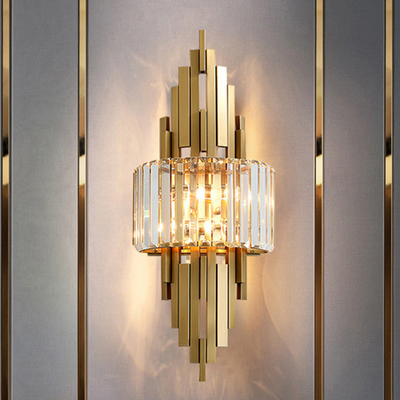 Residencial de aço inoxidável de Crystal Modern Wall Light Wedding personalizado