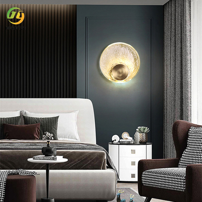 Arte criativa da decoração nórdica interna da luz de Crystal Brass Bedside Modern Wall