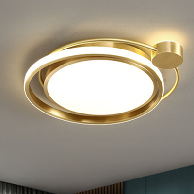 Decorativo interno residencial de cobre acrílico da luz de teto do diodo emissor de luz