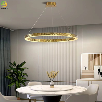Cobre Ring Light Creative Simple Home moderno do diodo emissor de luz do quarto