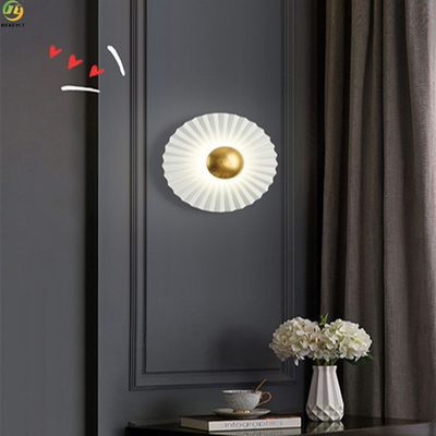 Luz moderna acrílica da parede do diodo emissor de luz de Art Baking Paint Gold dos metais da casa/hotel