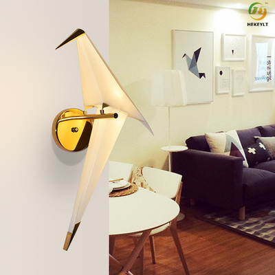 Lâmpada de parede branca do pássaro do diodo emissor de luz do corredor moderno Metal+Acrylic da lâmpada de cabeceira do quarto
