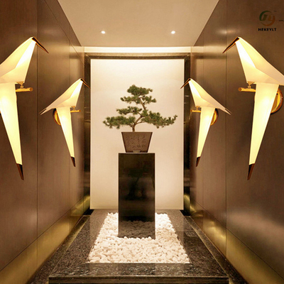 Lâmpada de parede branca do pássaro do diodo emissor de luz do corredor moderno Metal+Acrylic da lâmpada de cabeceira do quarto