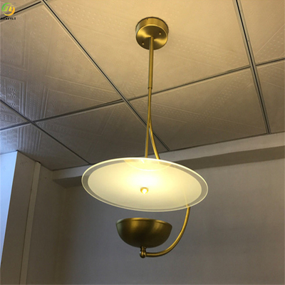 Luz nórdica do pendente da aplicação do diodo emissor de luz de Art Gold da casa/hotel de Hardware+Acrylic