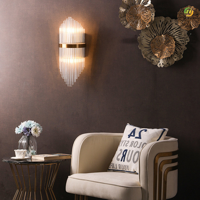 E14 X 2 Crystal Wall Light For Home/hotéis/salas de exposições modernos luxuosos