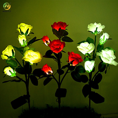 Simulação clara comercial exterior Rose Flower Solar Light do diodo emissor de luz