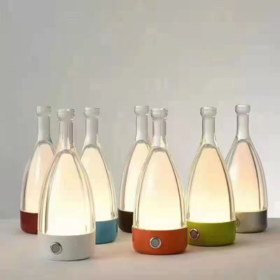 Forma bêbada feita sob encomenda da garrafa da cor moderna Multifunction do candeeiro de mesa três da cabeceira do hotel