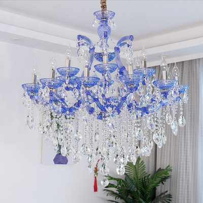 Iluminação de vidro de Crystal Chandelier Colorful Indoor Decorative do estilo meados de luxuoso do século