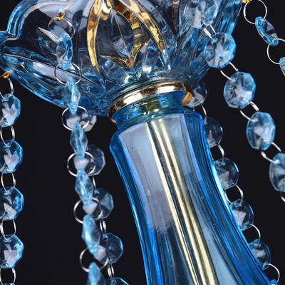 Entrada de vidro de Crystal Chandelier Lamp For Wedding do metal do diodo emissor de luz E14