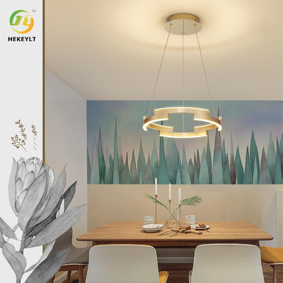 Parte alta moderna luxuosa de bronze geométrica de Ring Light Living Room Creative