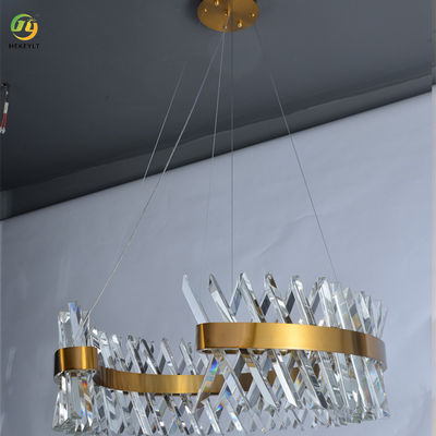 O diodo emissor de luz cancela 1 medidor Ring Light Luxury Living Room moderno Crystal Chandelier
