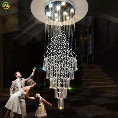 Lustre de cristal Gu10 pingente de luz personalizado para casamento transparente led de design