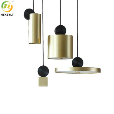 Luz moderna do pendente metal de bronze/preto para a sala de jantar