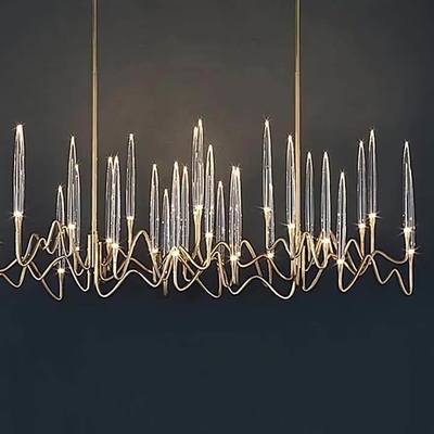 Candelabro criativo simples moderno de Crystal Lamp Art Arrow Line do cargo