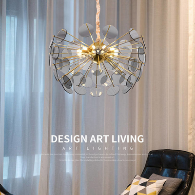 Cargo decorativo Crystal Chandelier Bedroom Dining Room conduzido luxuoso de vidro moderno