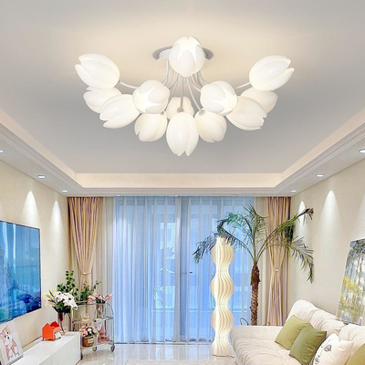 Luz nórdica Hall Main Luxury Lamp do estilo de creme francês minimalista moderno