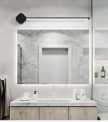 Vaidade acrílica nórdica moderna do banheiro do hotel do diodo emissor de luz que ilumina anti enevoar-se impermeável