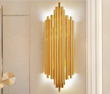 Iluminação criativa da parede do hotel do corredor da sala de Art Metal Wall Lamp Living da personalidade