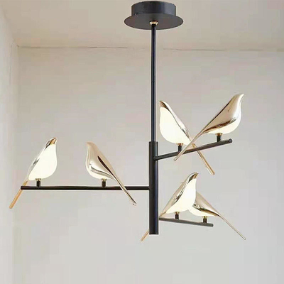 Da sala de jantar moderna criativa da luz do pendente do diodo emissor de luz candelabro decorativo do pássaro