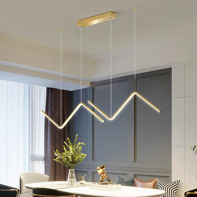 Luz linear de suspensão moderna do pendente de L90 X H120cm para o restaurante da sala de jantar