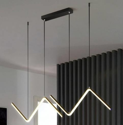 Luz linear de suspensão moderna do pendente de L90 X H120cm para o restaurante da sala de jantar