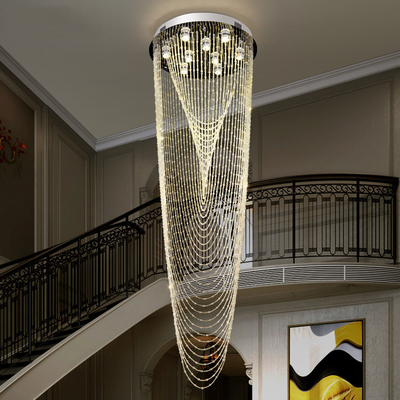 Entrada marroquina moderna do hotel do estilo que pendura grande Crystal Chandelier Lighting D40/50/60cm