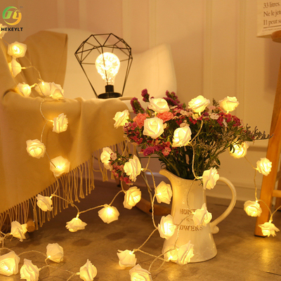 Corda da luz da decoração do casamento do aniversário do feriado do Natal do diodo emissor de luz de Rose Lamp String