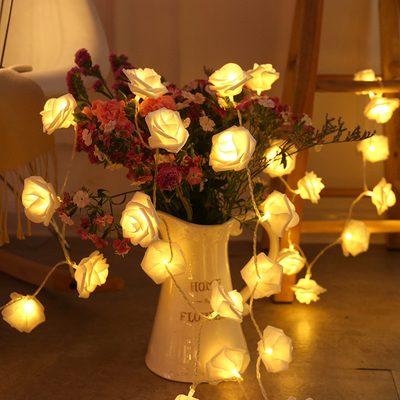 Corda da luz da decoração do casamento do aniversário do feriado do Natal do diodo emissor de luz de Rose Lamp String