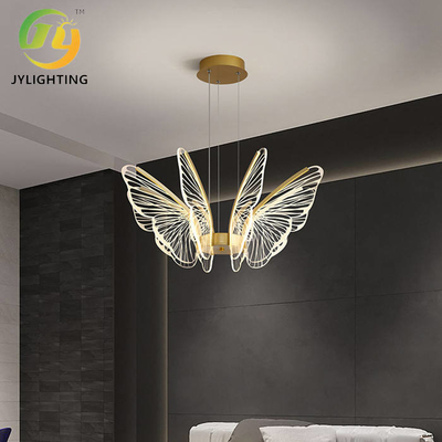 Sala de visitas moderna do quarto de D680*H1200mm Art Transparent Butterfly Chandelier For