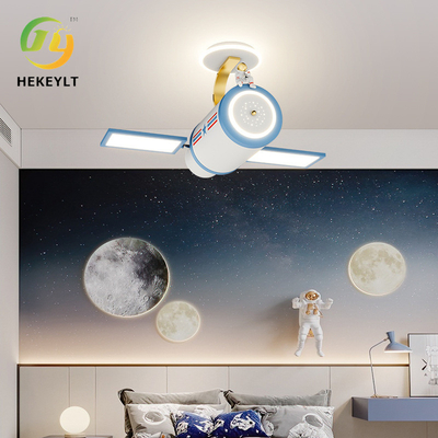 Plano de desenhos animados quarto infantil luz de teto inteligente LED de espectro completo luz de proteção ocular quarto