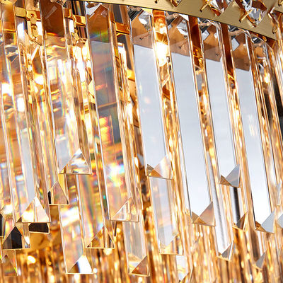 Disposição moderna do cad da luz do estilo do pingo de chuva luxuoso moderno do dispositivo elétrico claro de teto de Crystal Chandelier Contemporary Flush Mount