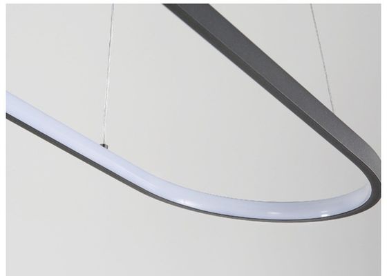comprimento do cabo acrílico 80cm Ring Chandelier Light conduzido nórdico de 33W 70*20cm