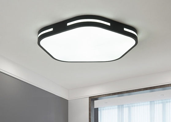 Luz de teto acrílica interna preta/branca do diodo emissor de luz 30W de 380*60mm para o quarto