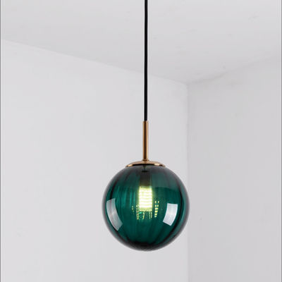 Luz de vidro moderna colorida do pendente do globo para a sala de jantar