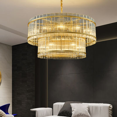 Ferro moderno Art Glass For Living Room da luz do pendente do candelabro
