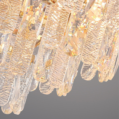 Brilho interno Crystal Pendant Light Dia moderno 80cm para a sala de visitas